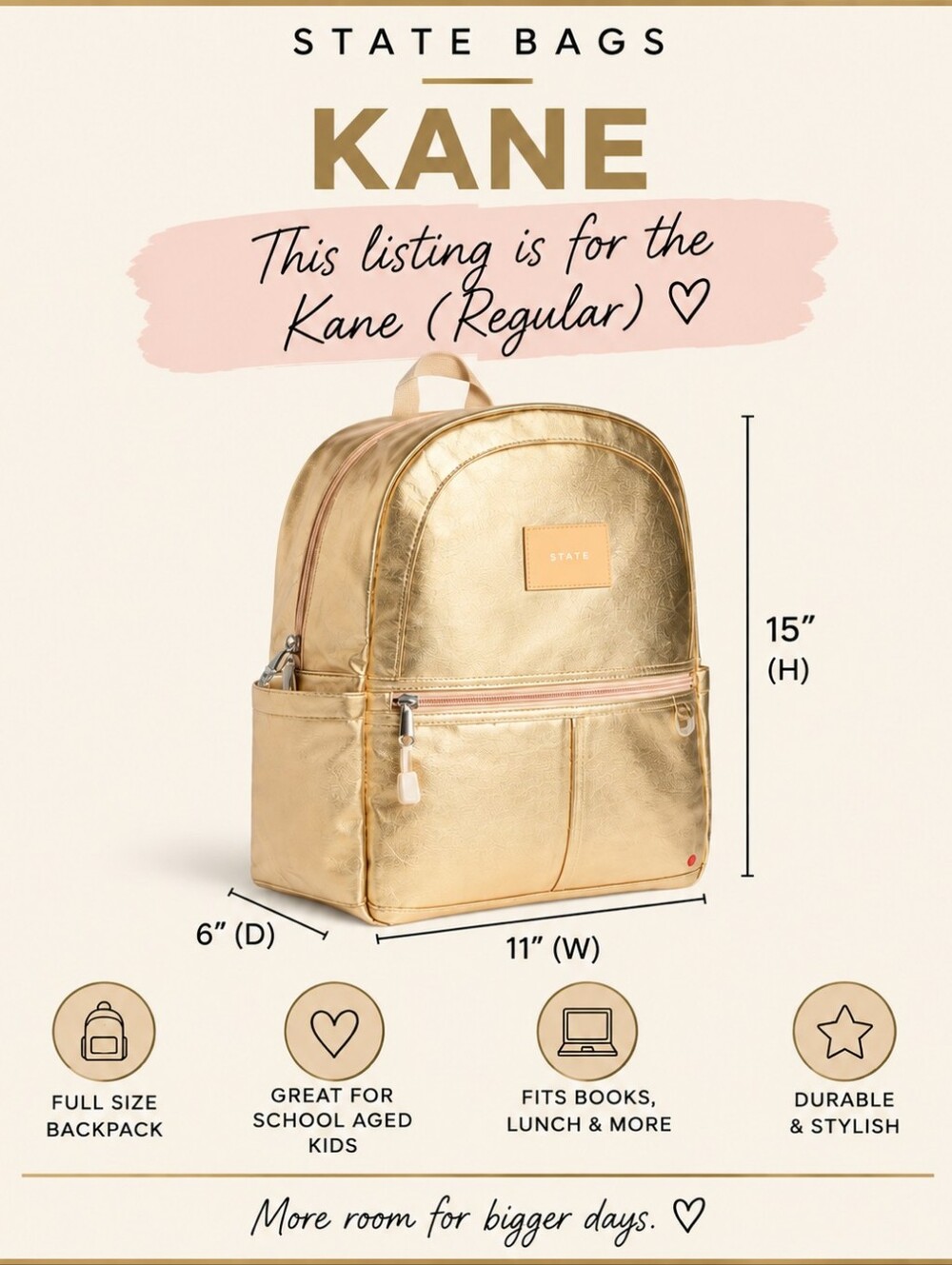 STATE Kane Ruby Floral Backpack - Picture 4 of 4